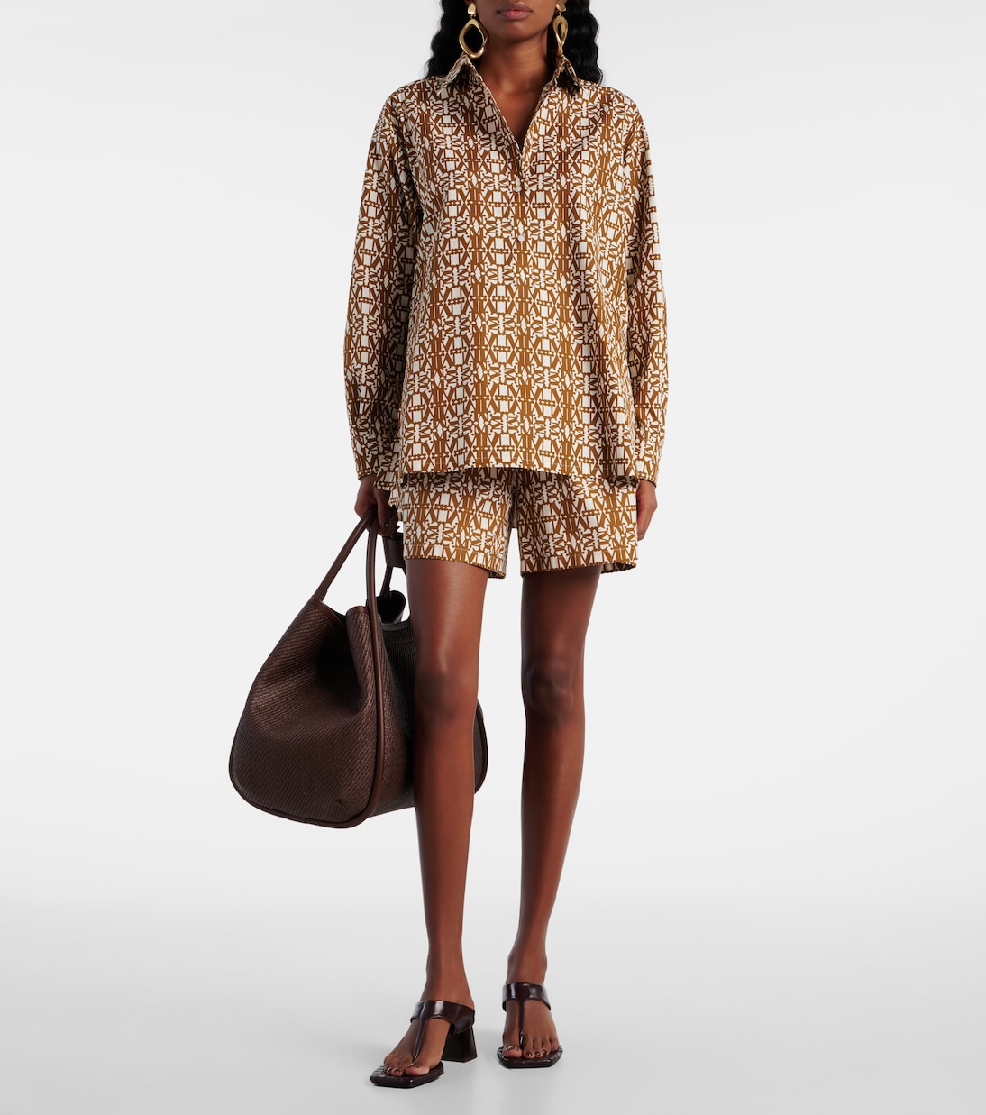 Top Gallura de algodón estampado | Max Mara