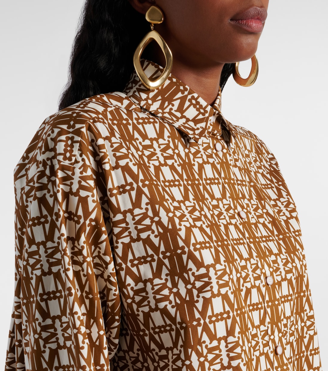 Top Gallura de algodón estampado | Max Mara