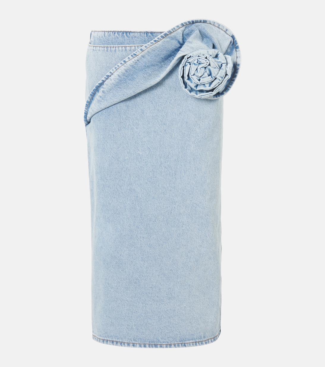 Jupe crayon en jean à fleur | Magda Butrym