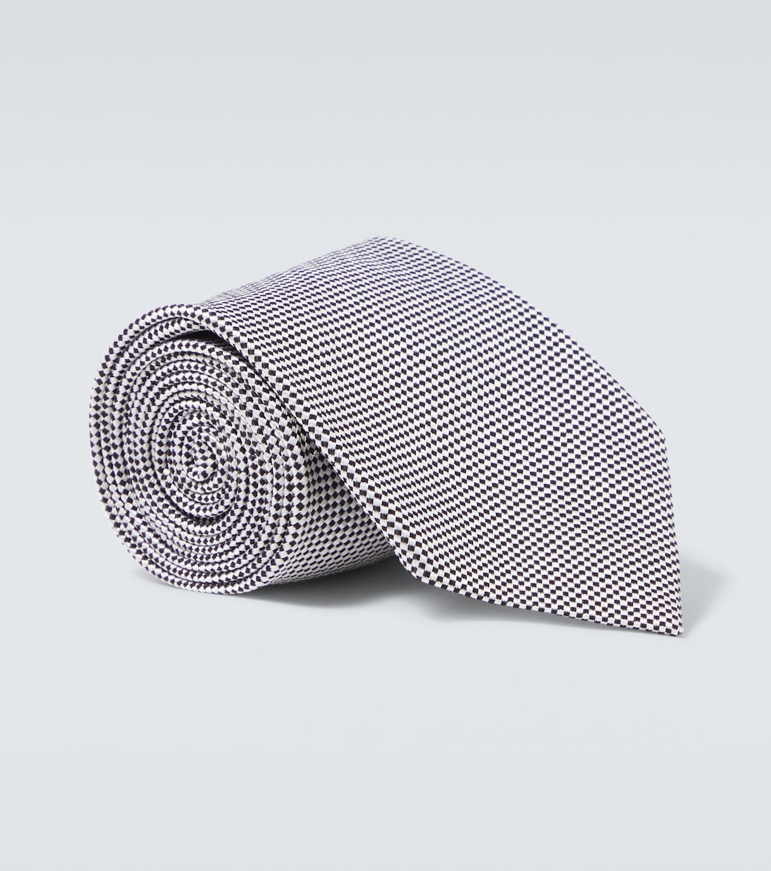 Corbata de seda a cuadros | Charvet