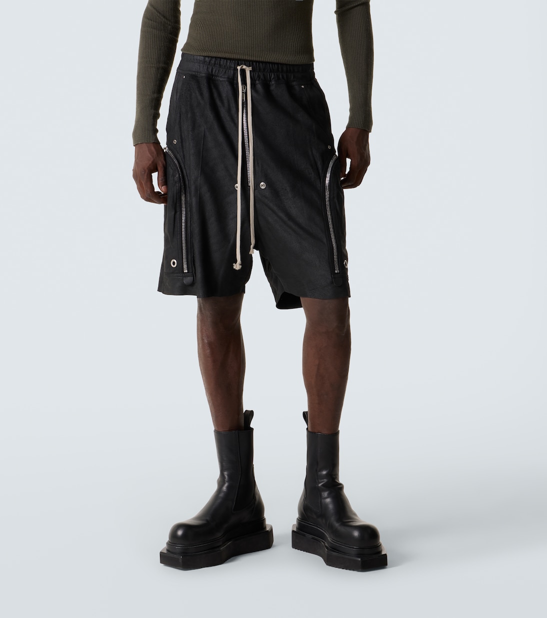 Bauhaus Bela leather shorts | Rick Owens