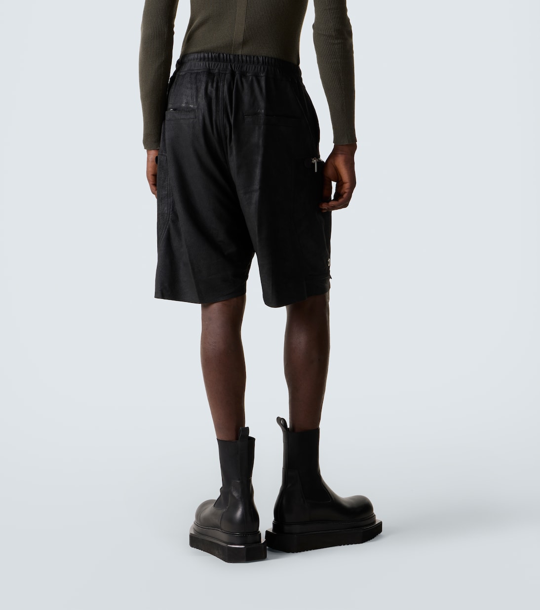 Bauhaus Bela leather shorts | Rick Owens