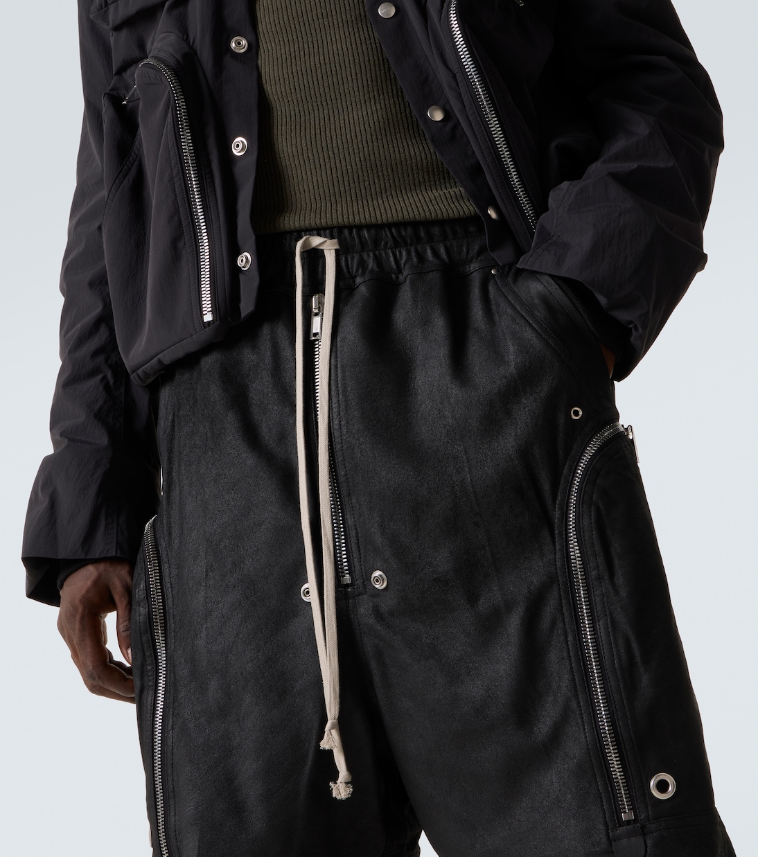 Bauhaus Bela leather shorts | Rick Owens