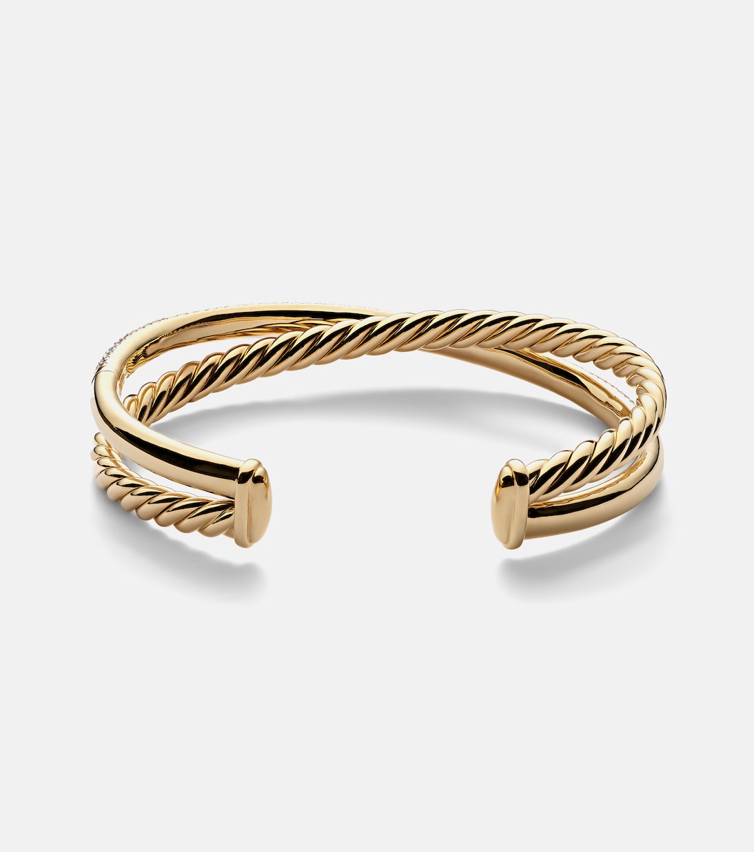 Bracciale DY Crossover® in oro 18kt con diamanti | David Yurman
