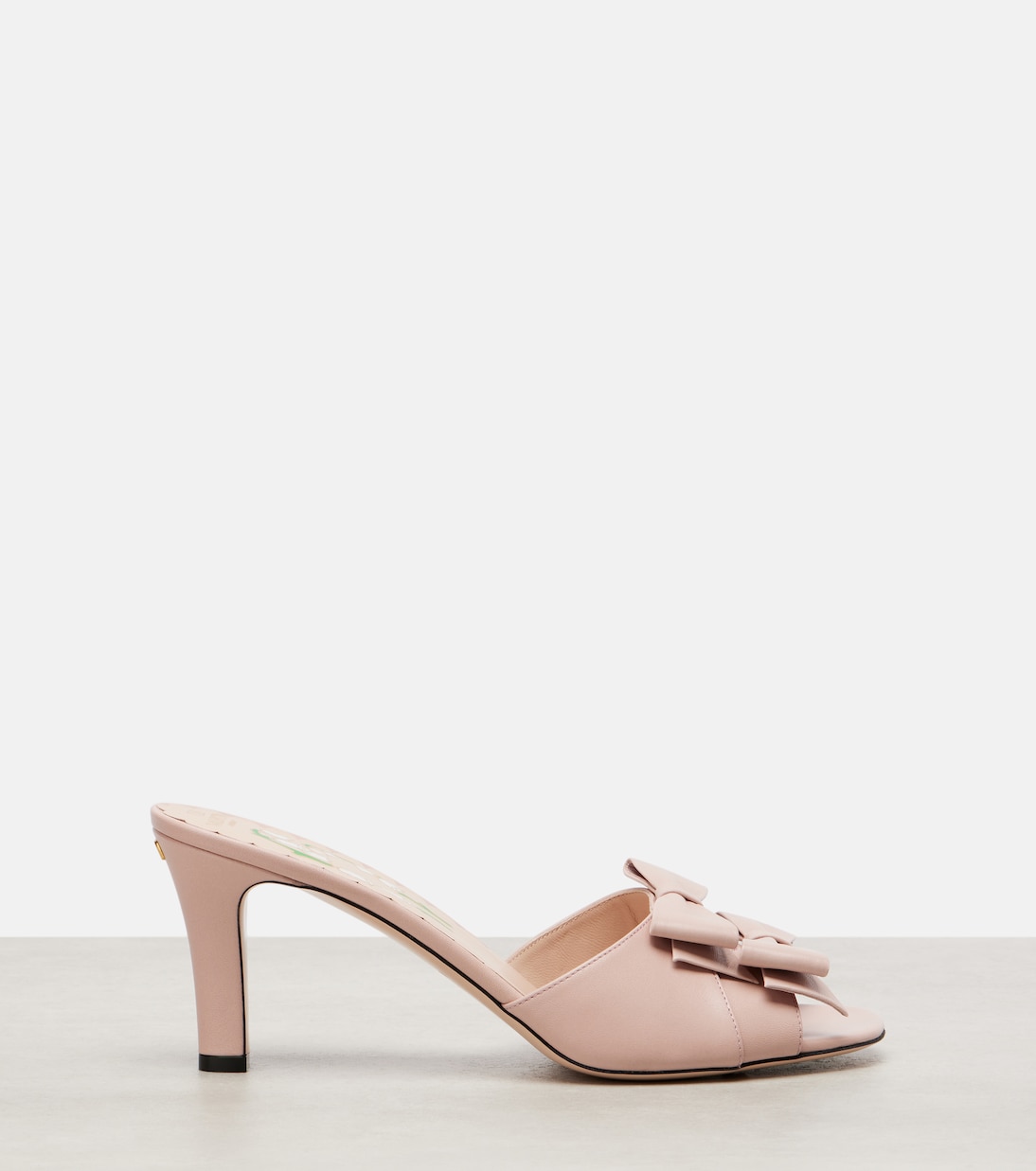 Pantoletten Bowow 75 aus Leder | Valentino Garavani