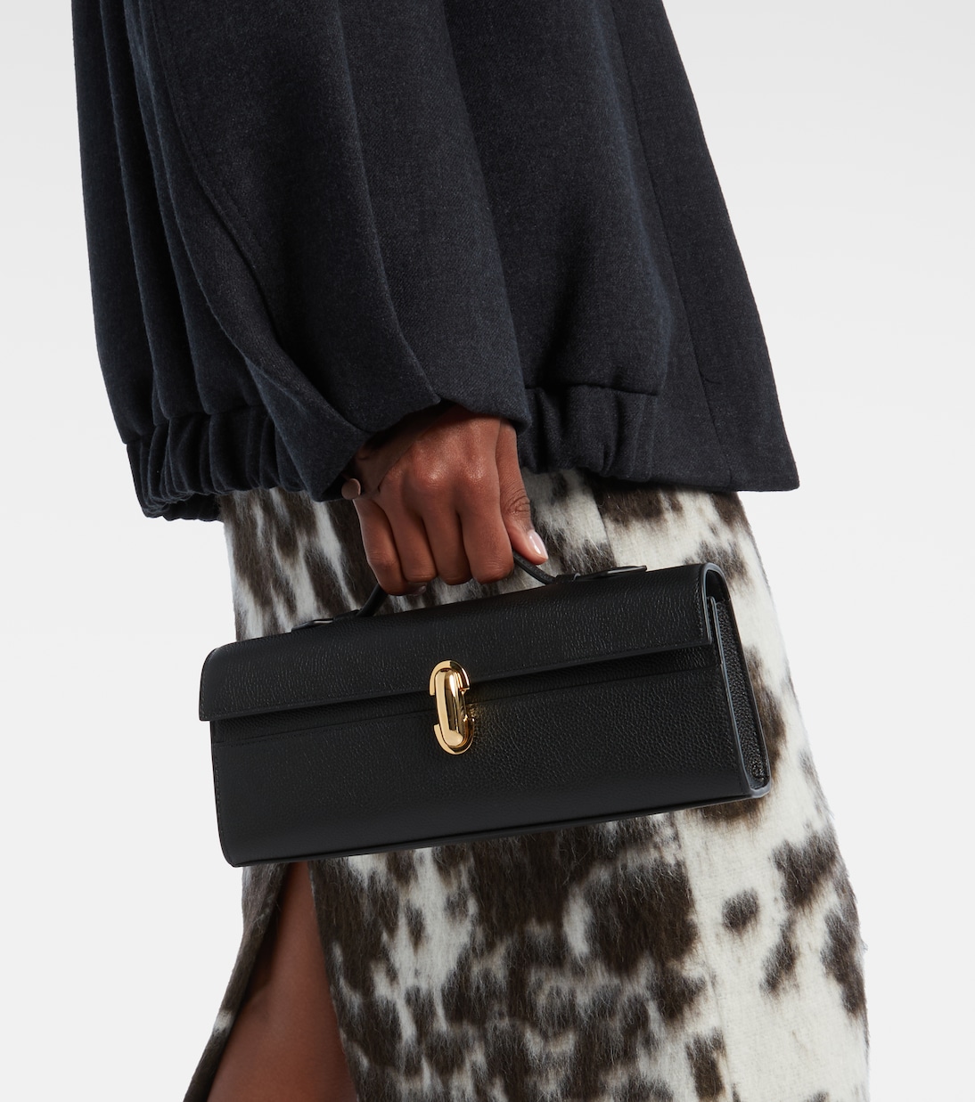 Slim Symmetry leather tote bag  | Savette