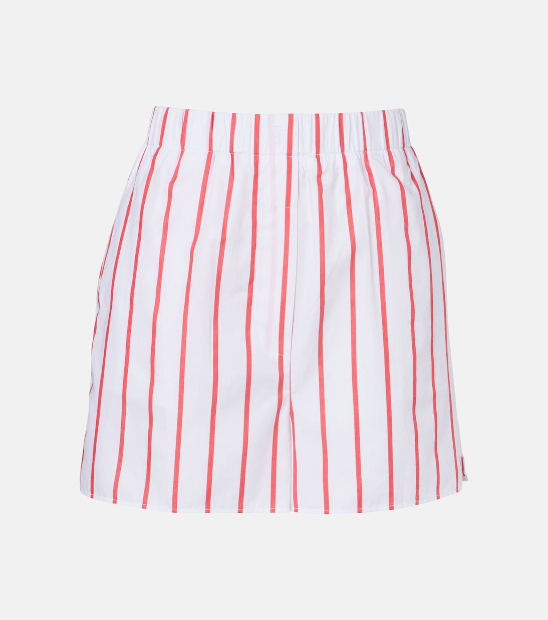 Shorts Lui in popeline di cotone a righe | The Frankie Shop