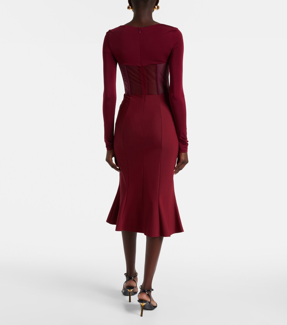 Paneled corset dress | Nensi Dojaka