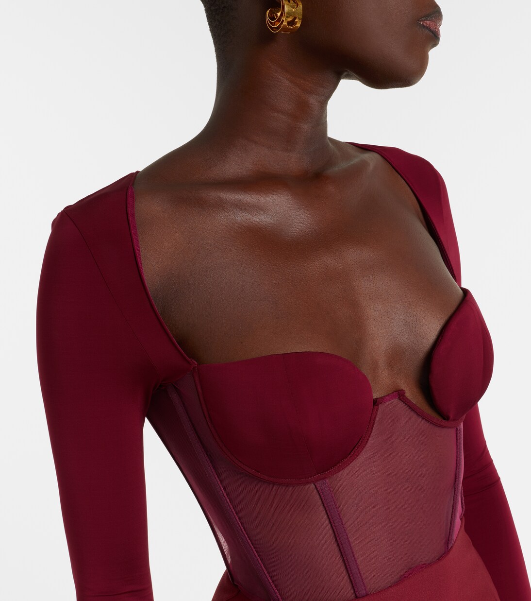 Paneled corset dress | Nensi Dojaka