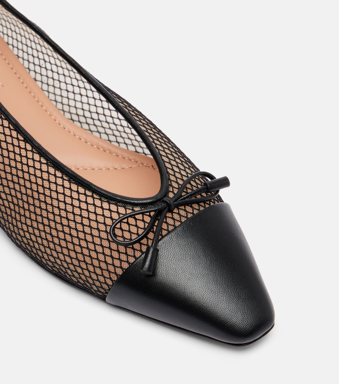 Gioia mesh and leather ballet flats | Aquazzura