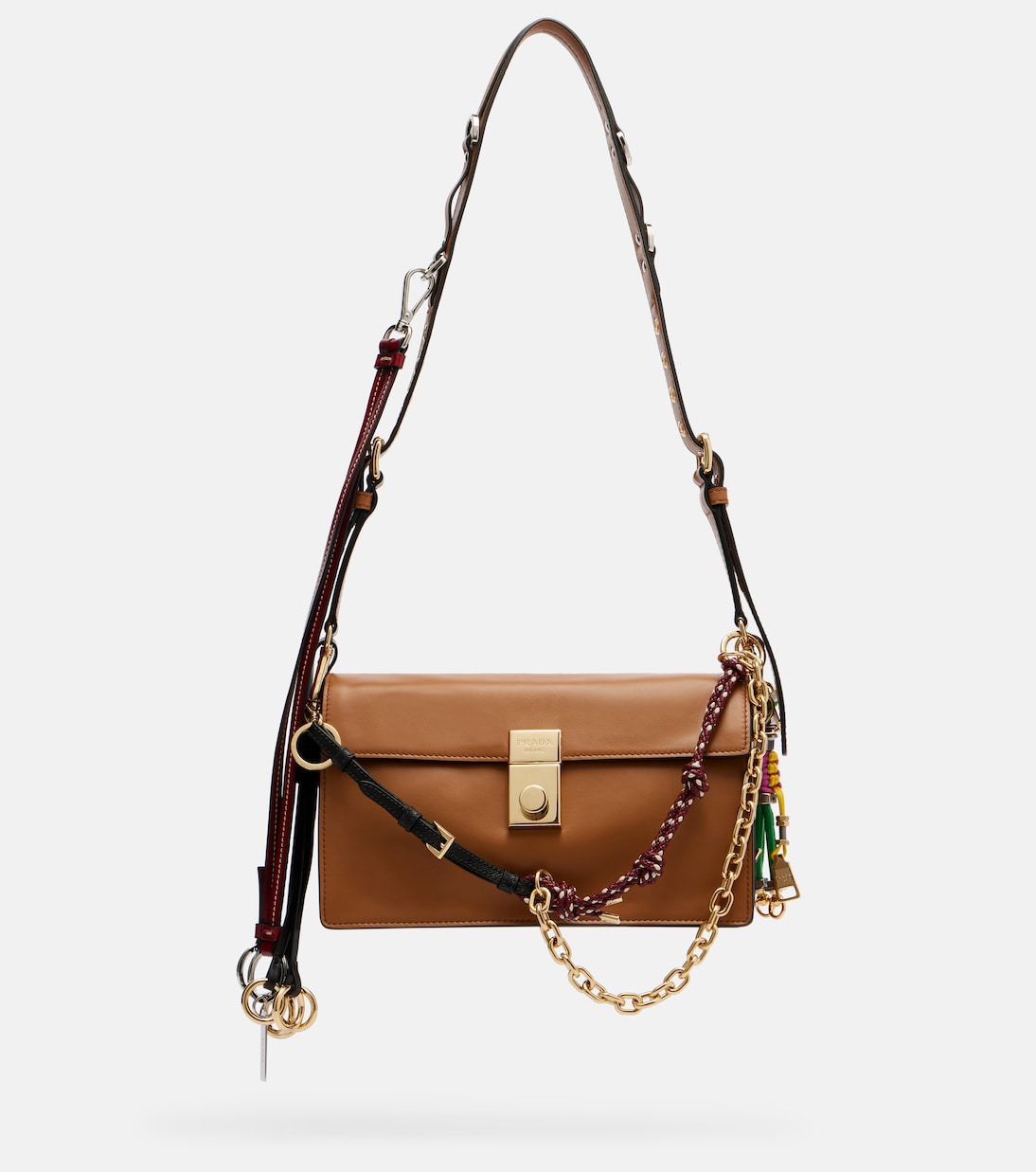 Schultertasche Soft Sound Small aus Leder | Prada