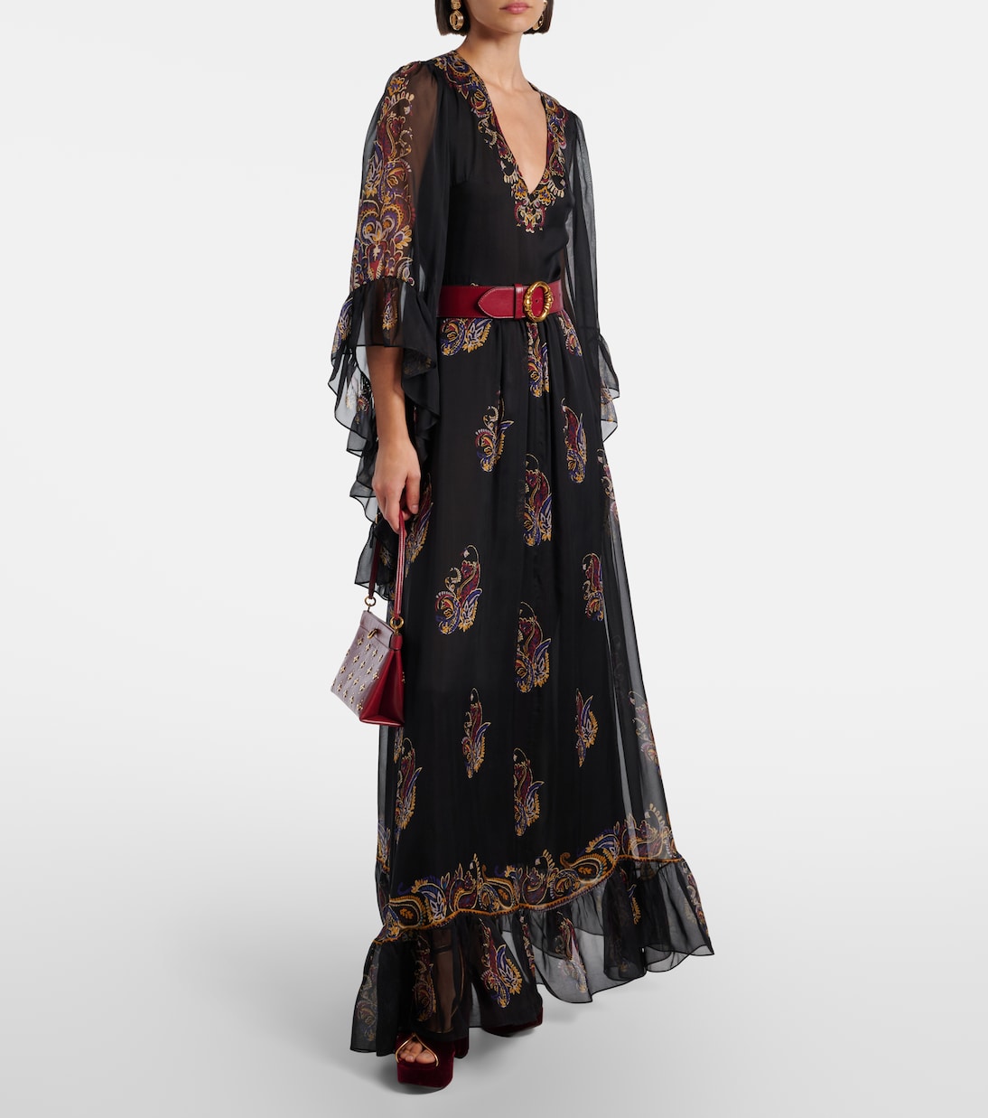 Talk studded leather shoulder bag | Etro