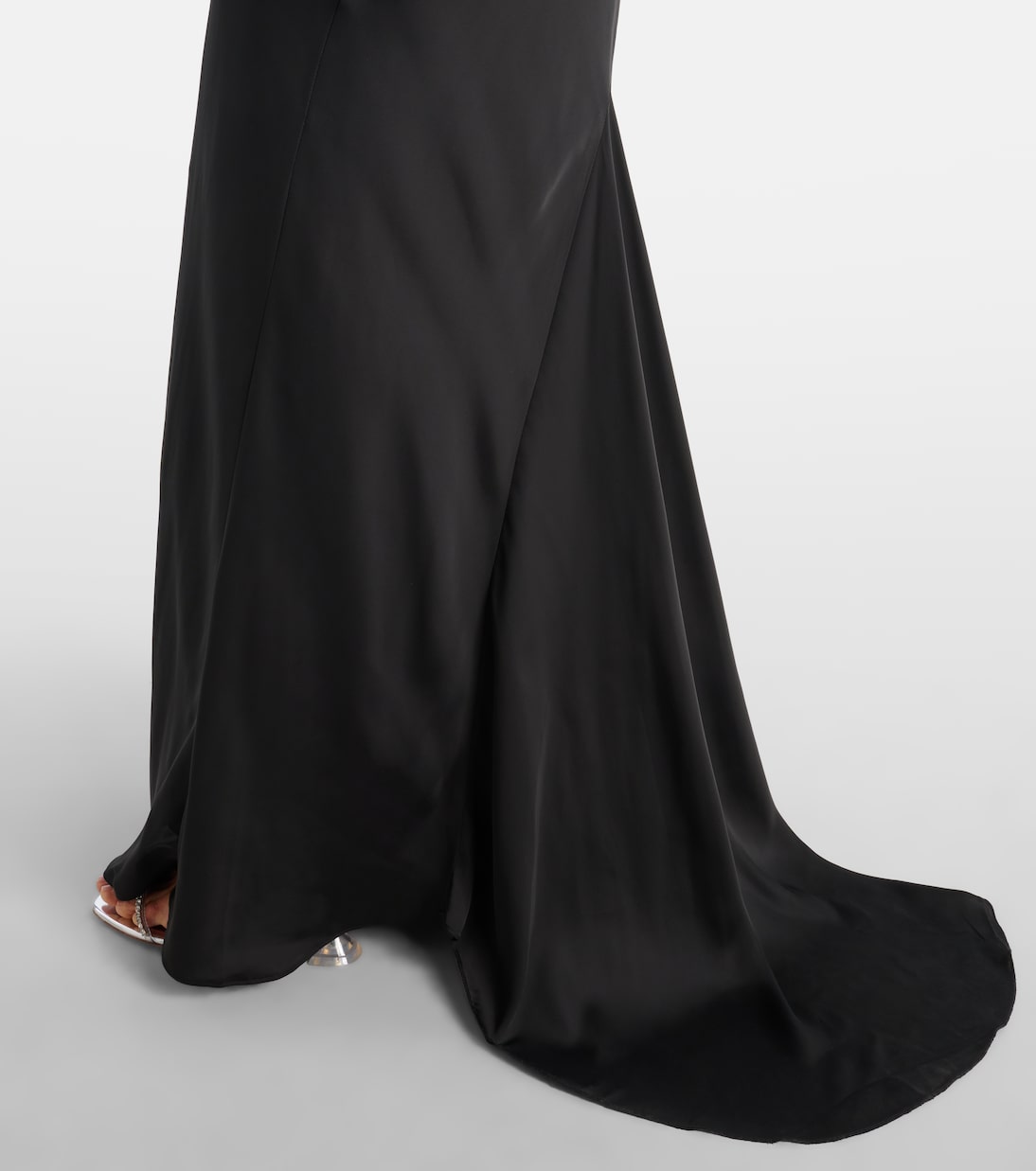 Vestido corsé de satén | Rotate