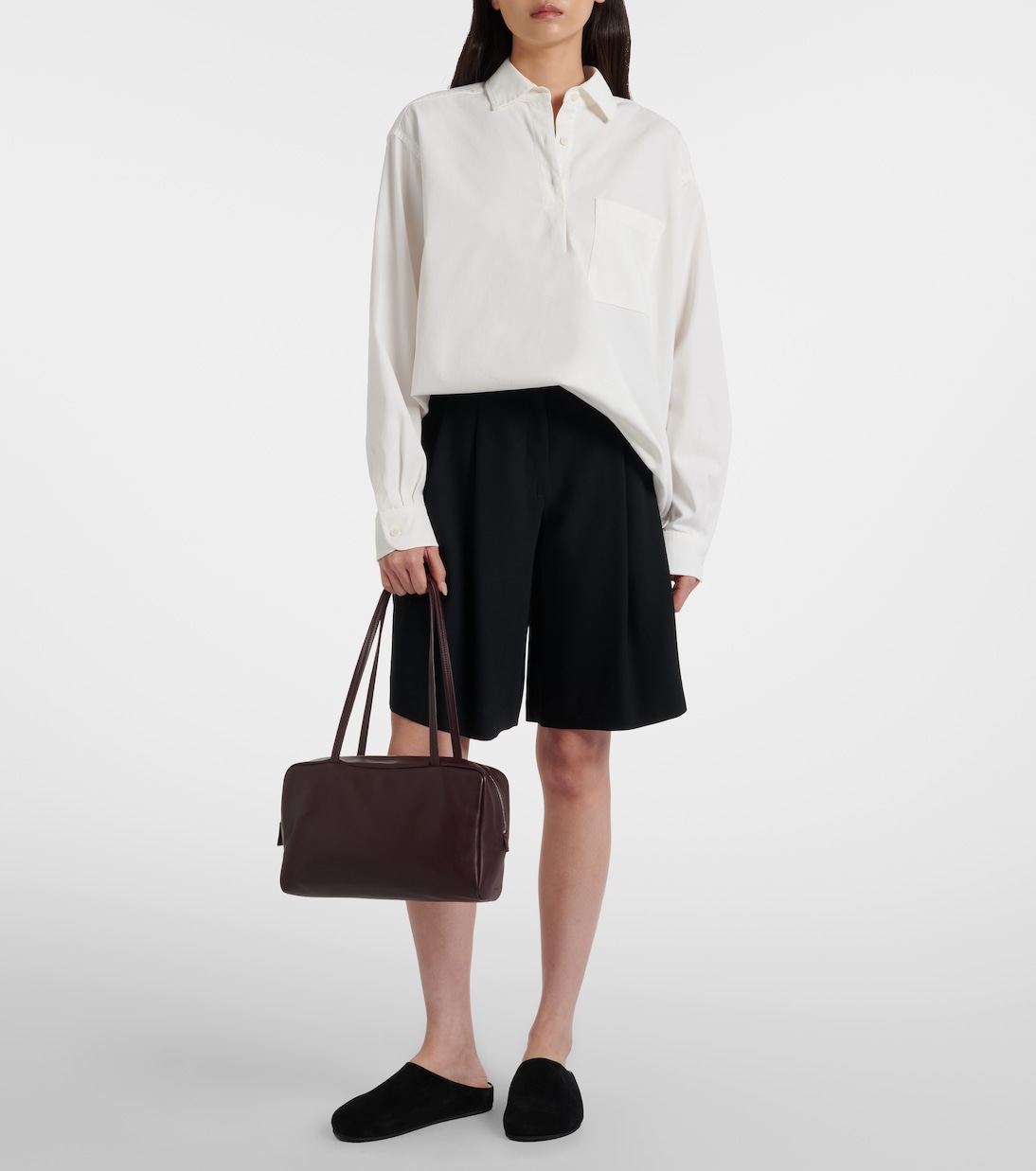 Astra Medium leather tote bag | The Row