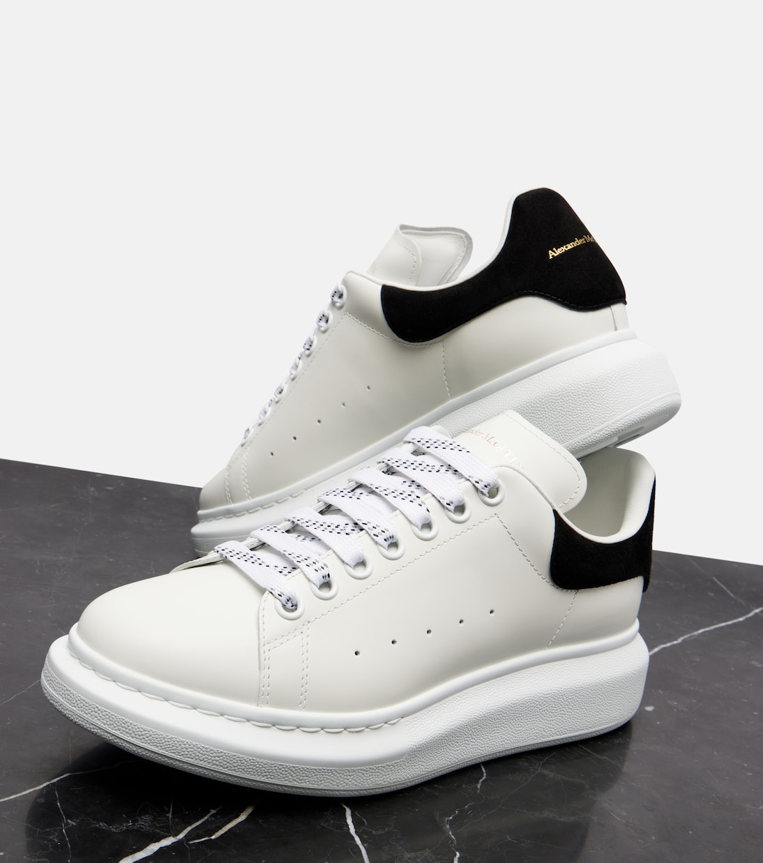 Oversized leather sneakers | McQueen