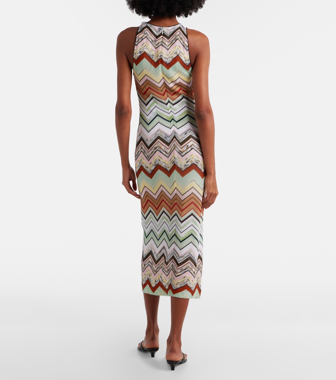 Zigzag knitted midi dress | Missoni