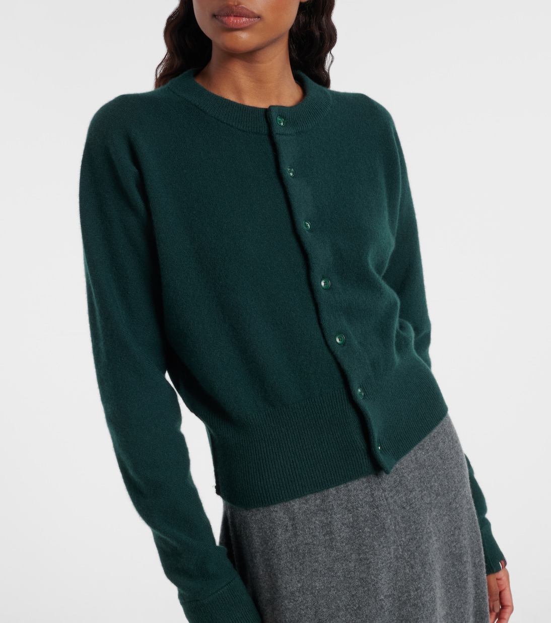 Blouson cashmere-blend cardigan | Extreme Cashmere