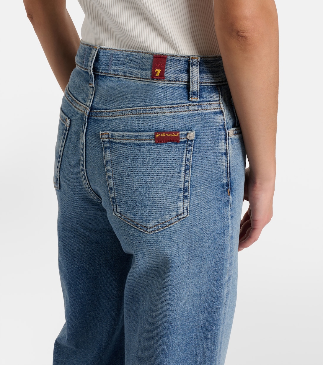 Lotta high-rise wide-leg jeans | 7 For All Mankind