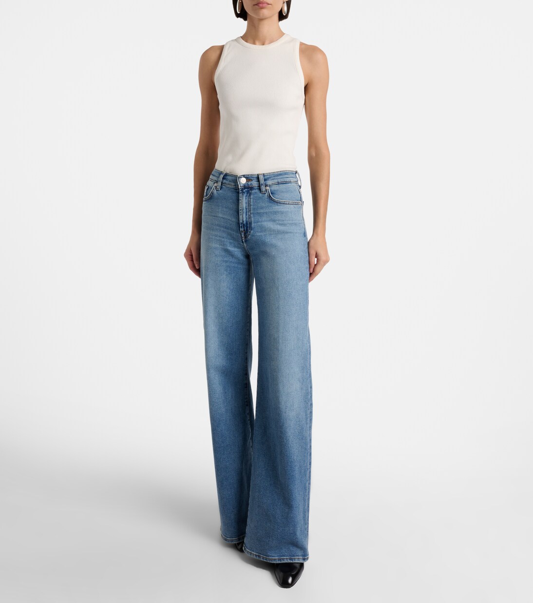 Lotta high-rise wide-leg jeans | 7 For All Mankind