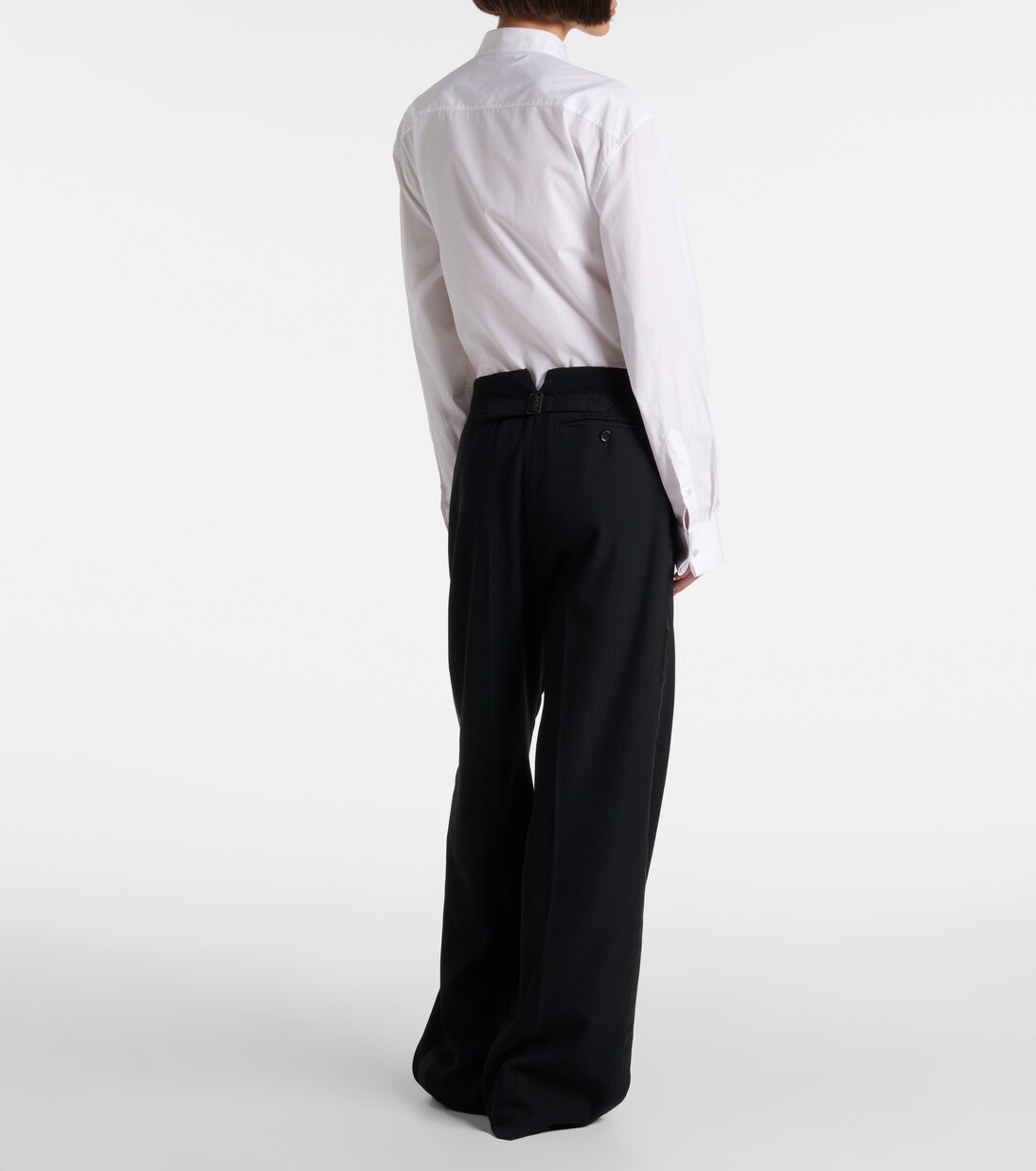 Felicita wool twill wide-leg pants | The Row