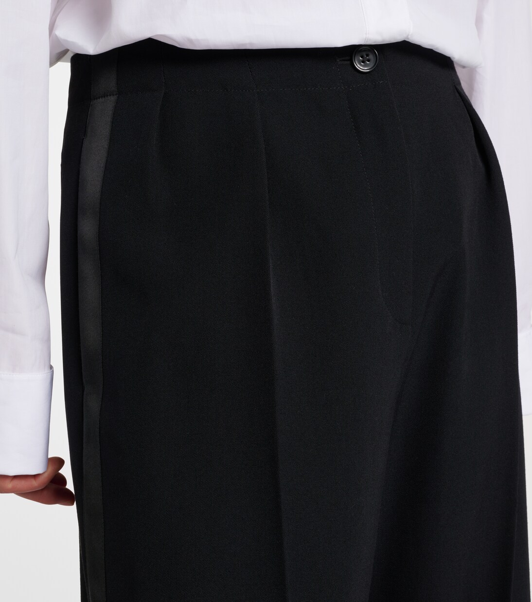 Felicita wool twill wide-leg pants | The Row