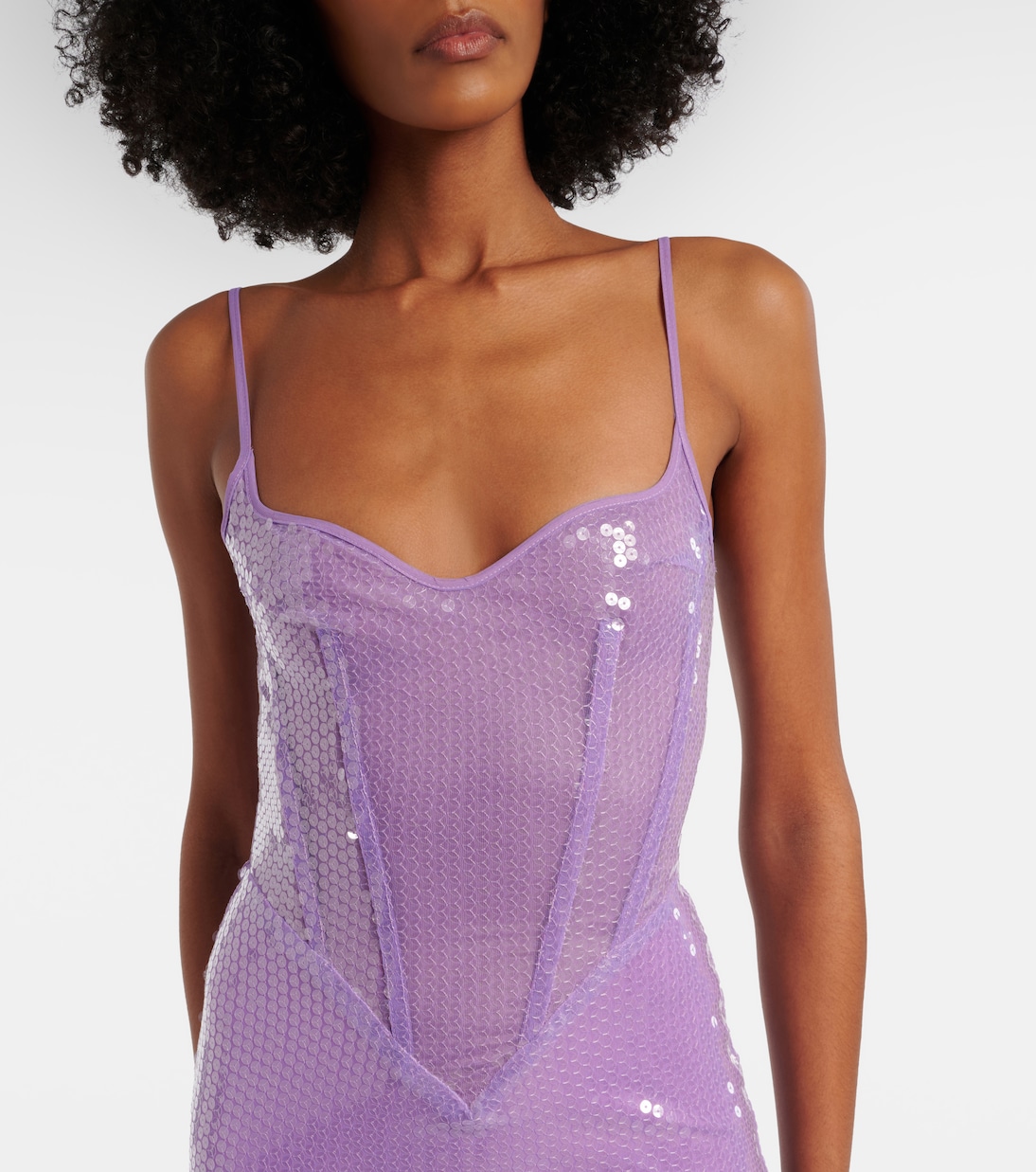 Sequined corset gown | David Koma