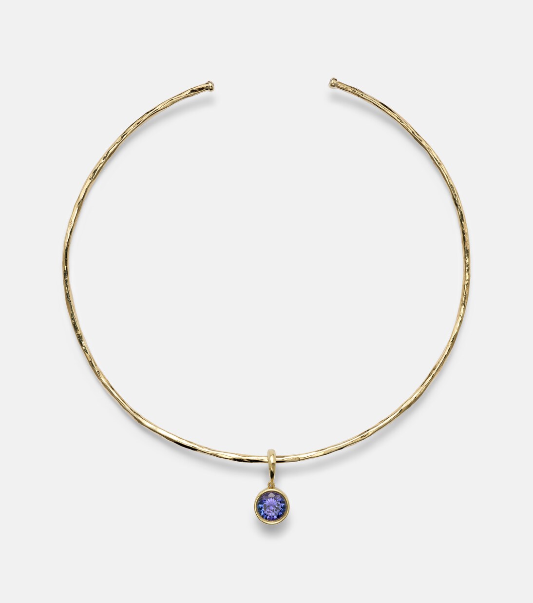 Choker Olivia en or 18 ct, diamants et tanzanite | Octavia Elizabeth