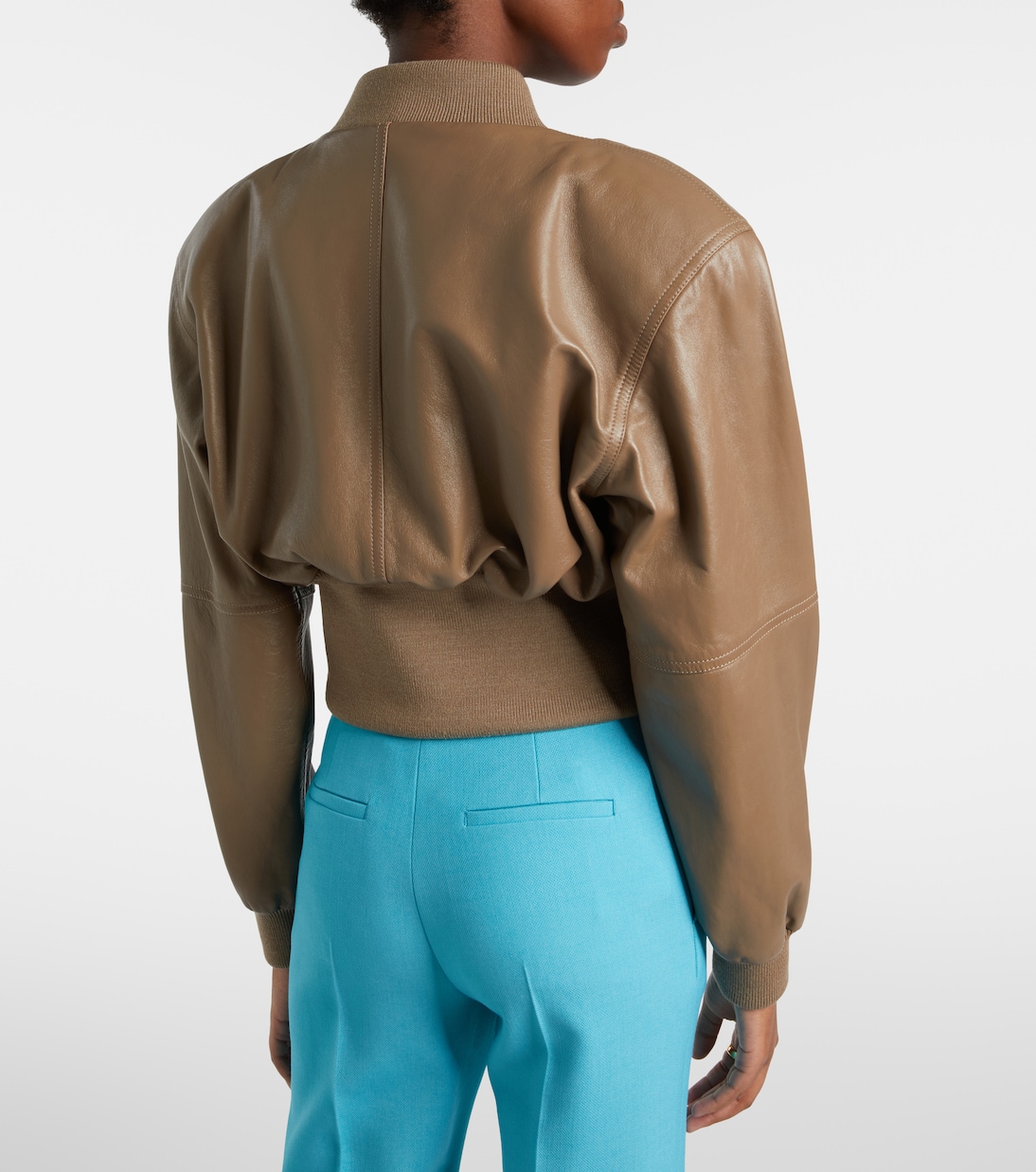 Veste bomber courte en cuir | Chloé