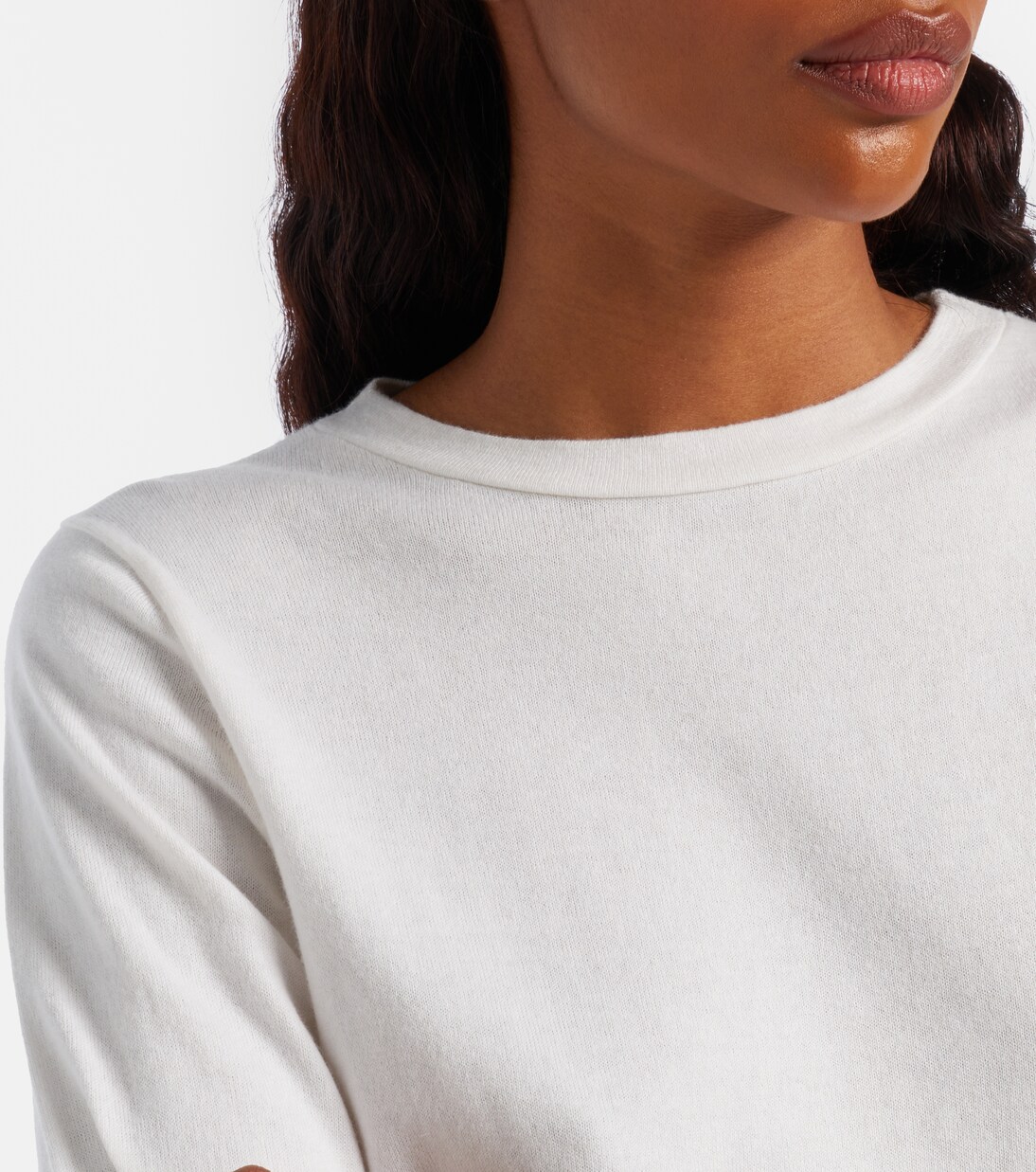 Longsleeve N°451 Lisa aus Baumwolle und Kaschmir | Extreme Cashmere