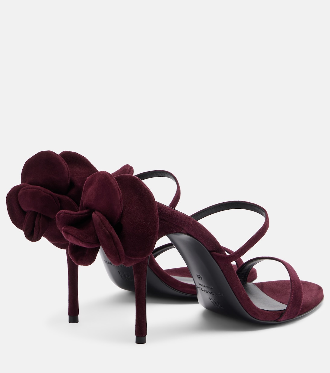 花卉贴花绒面革穆勒鞋 | Magda Butrym