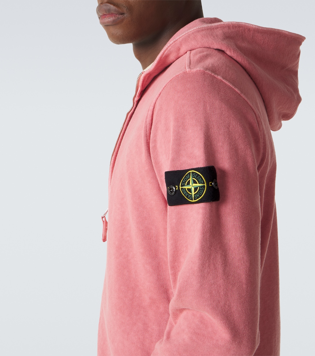 كنزة هودي بسحّاب من القطن Compass | Stone Island