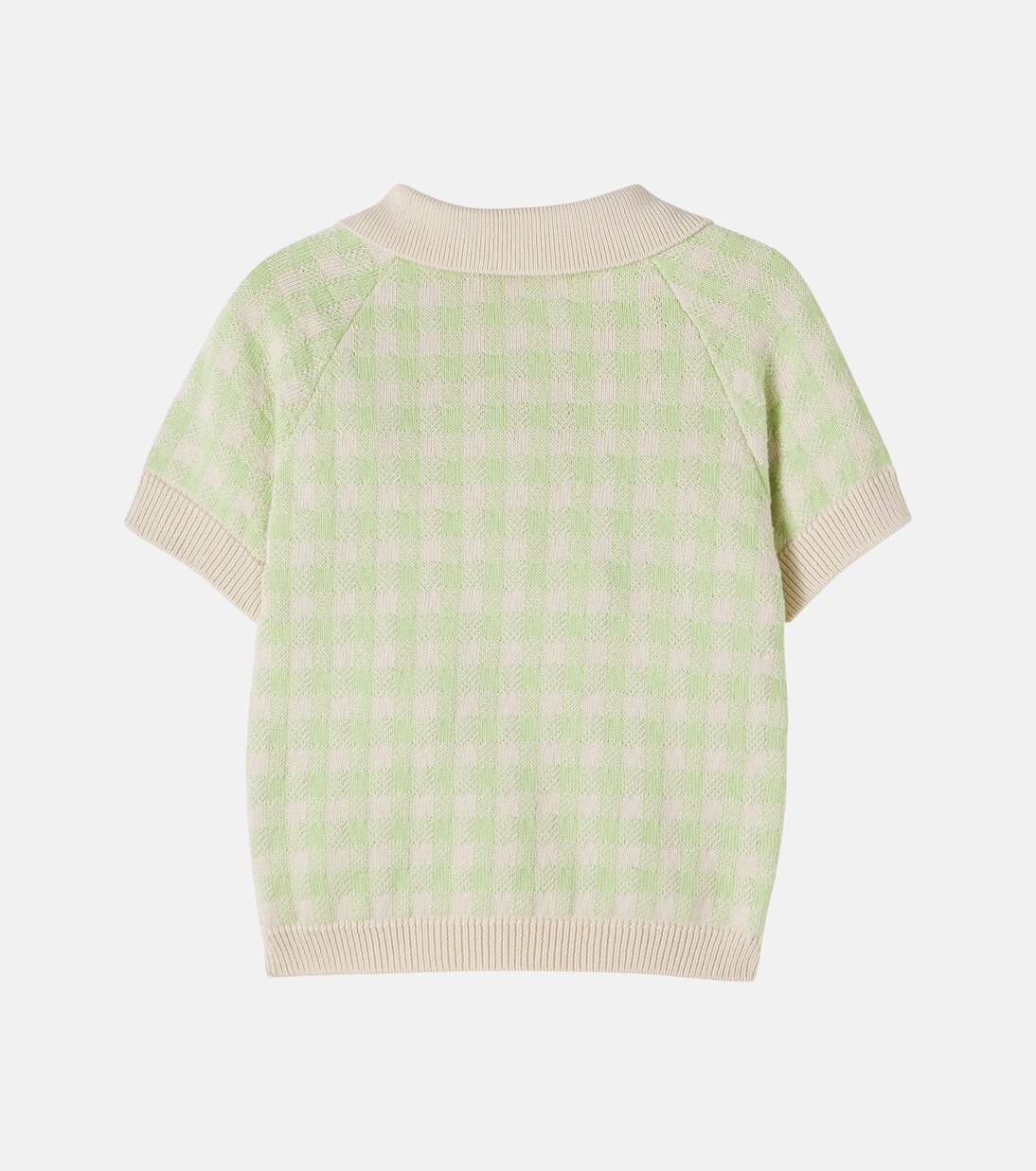 June gingham cotton polo sweater | Bebe Organic