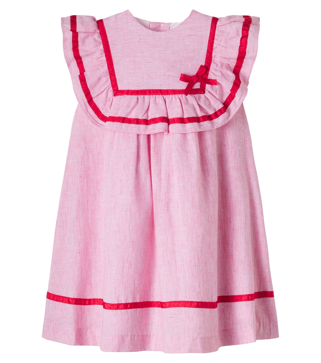Lawrence ruffled striped cotton dress | Pepa London