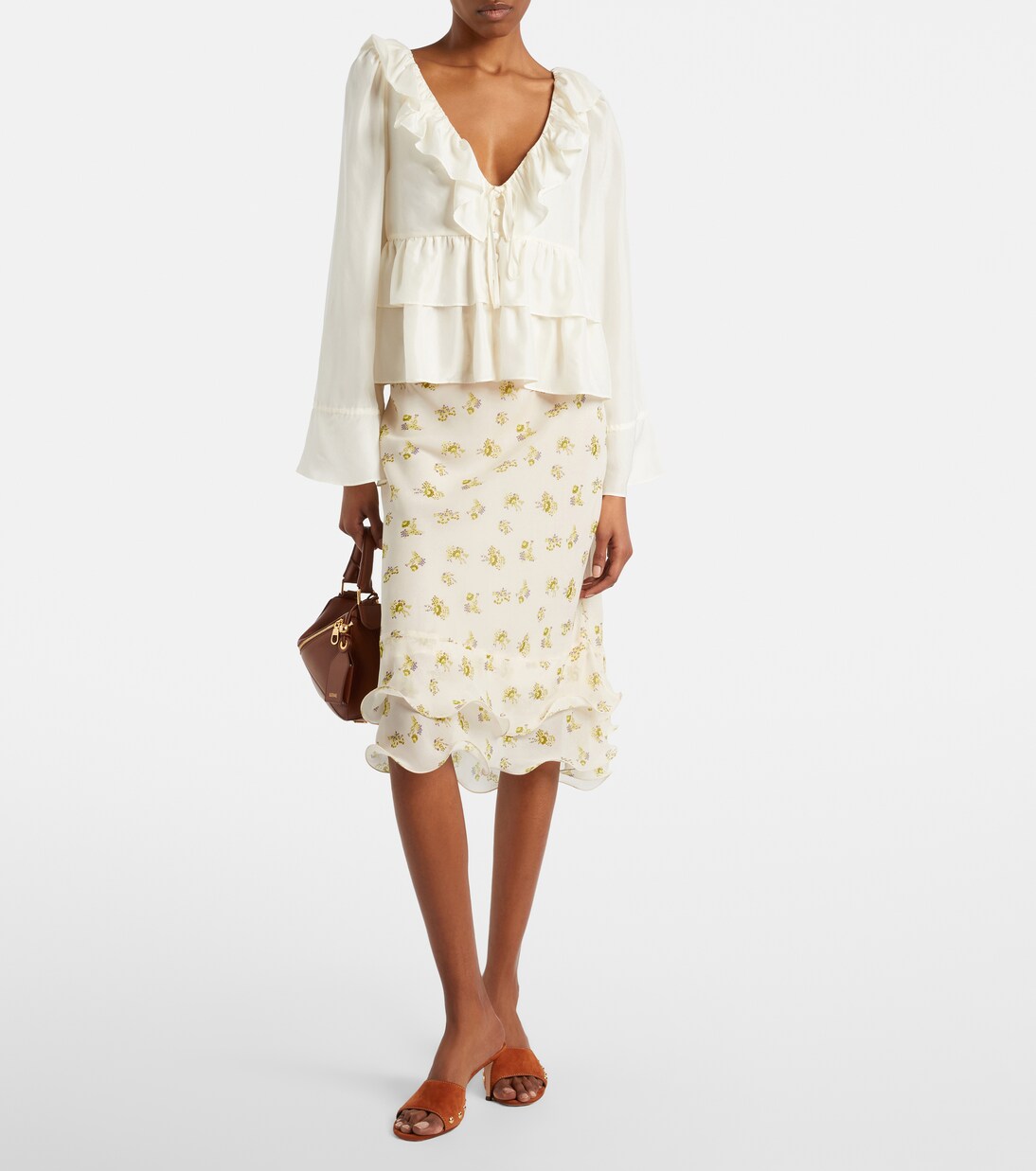 Ruffled silk shirt | Dorothee Schumacher