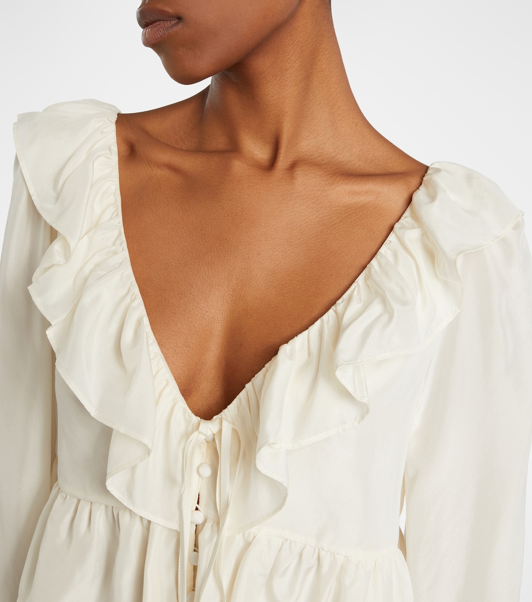 Ruffled silk shirt | Dorothee Schumacher