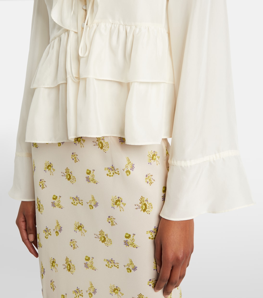 Ruffled silk shirt | Dorothee Schumacher