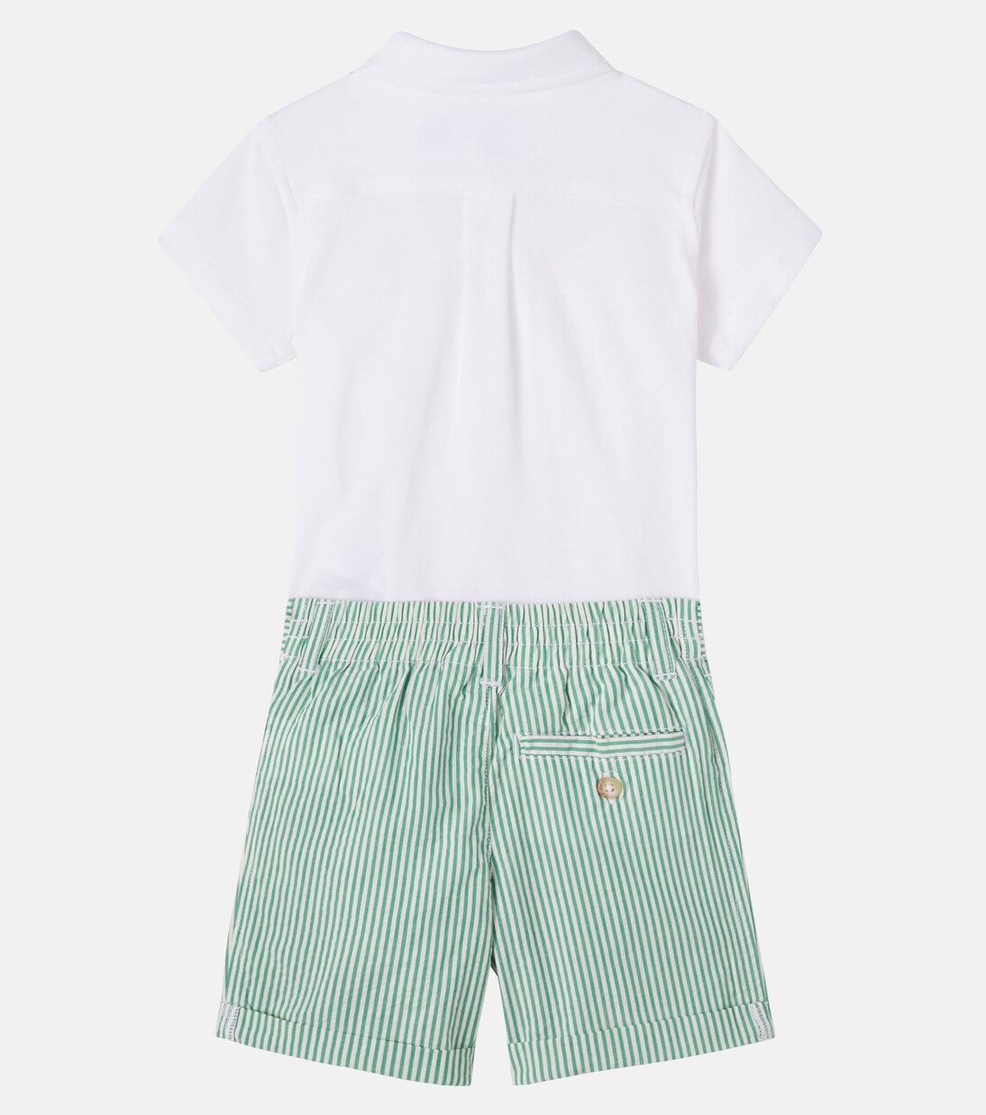Baby cotton shirt and shorts set | Polo Ralph Lauren Kids