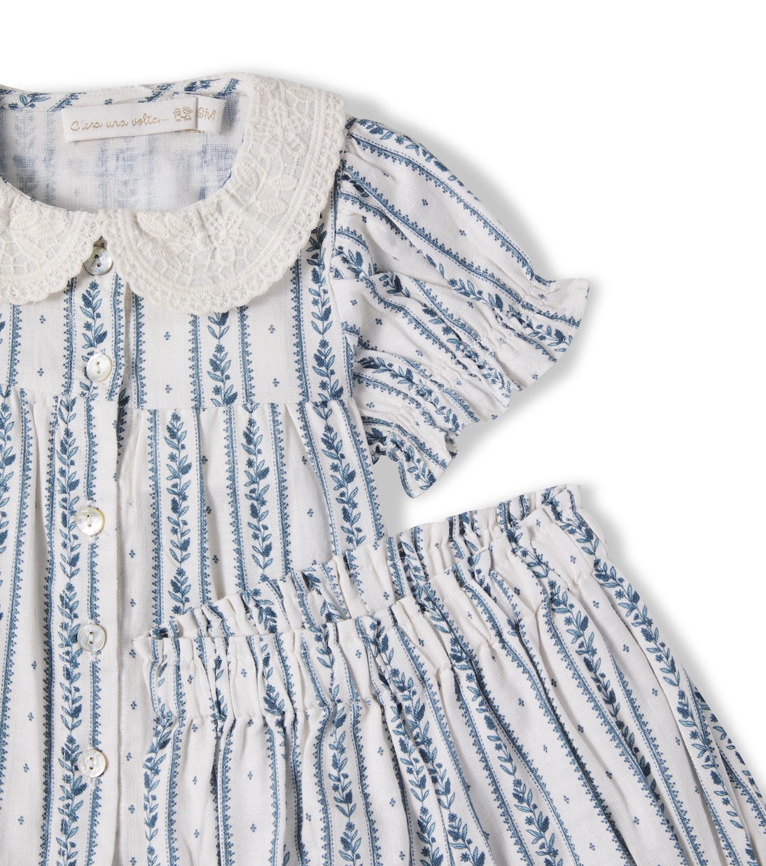 Baby Eugenia blouse and bloomers set | C'era Una Volta