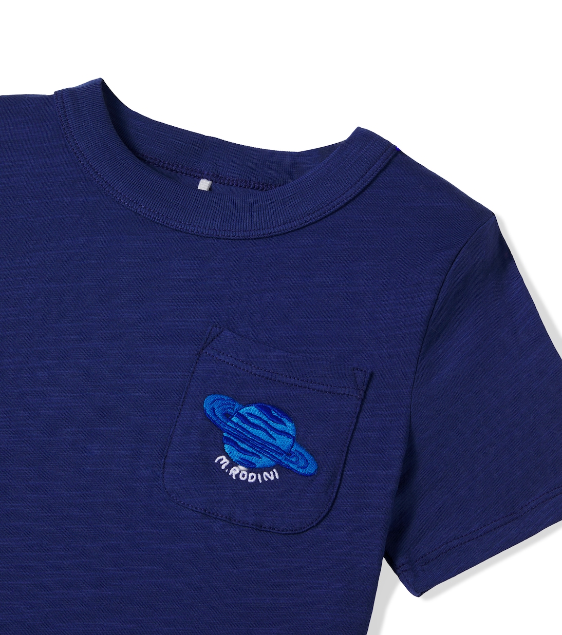 Embroidered cotton jersey T-shirt | Mini Rodini
