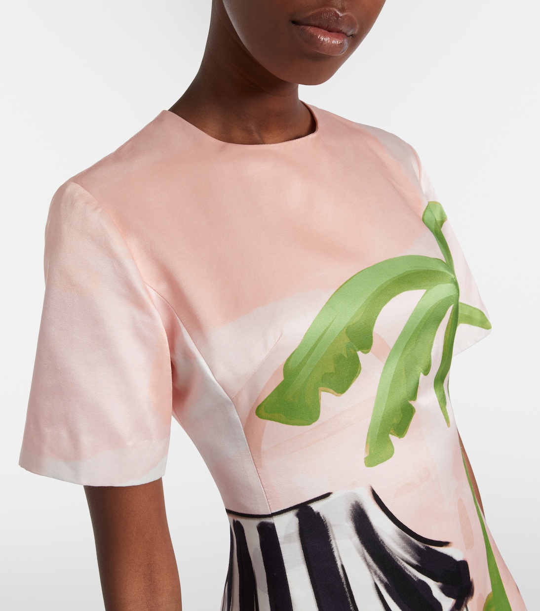 Midikleid Caroline aus Baumwolle und Seide | Leo Lin