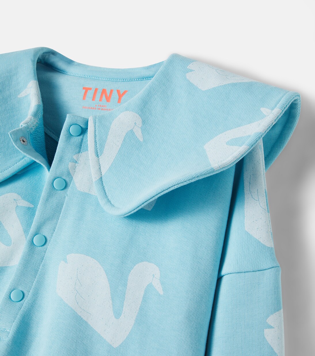 Big Swans cotton jersey sweatshirt | Tinycottons