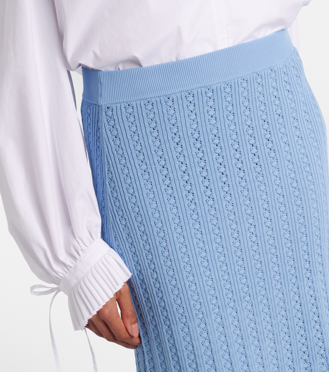 Natalie pointelle midi skirt | Rebecca Vallance