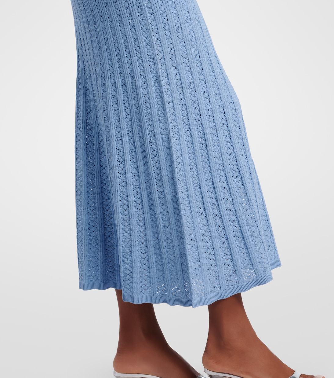 Natalie pointelle midi skirt | Rebecca Vallance