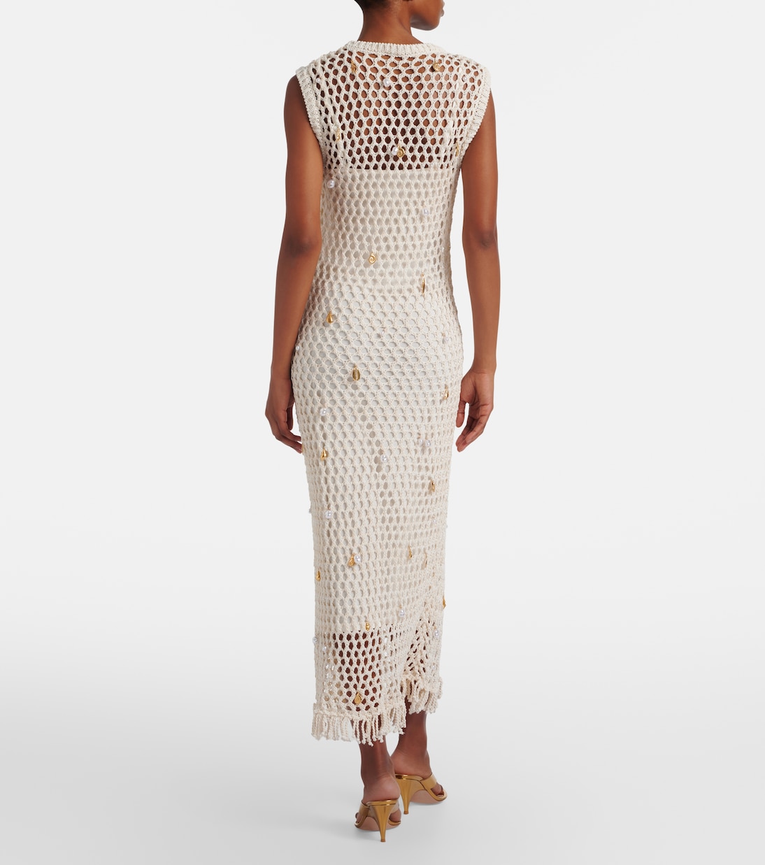 Coralia embellished crochet maxi dress | Simkhai