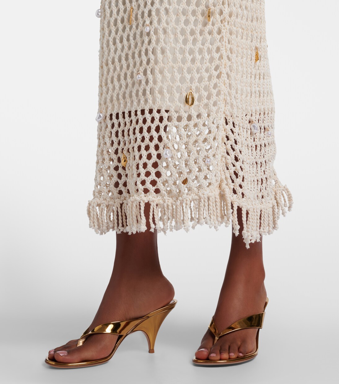 Coralia embellished crochet maxi dress | Simkhai