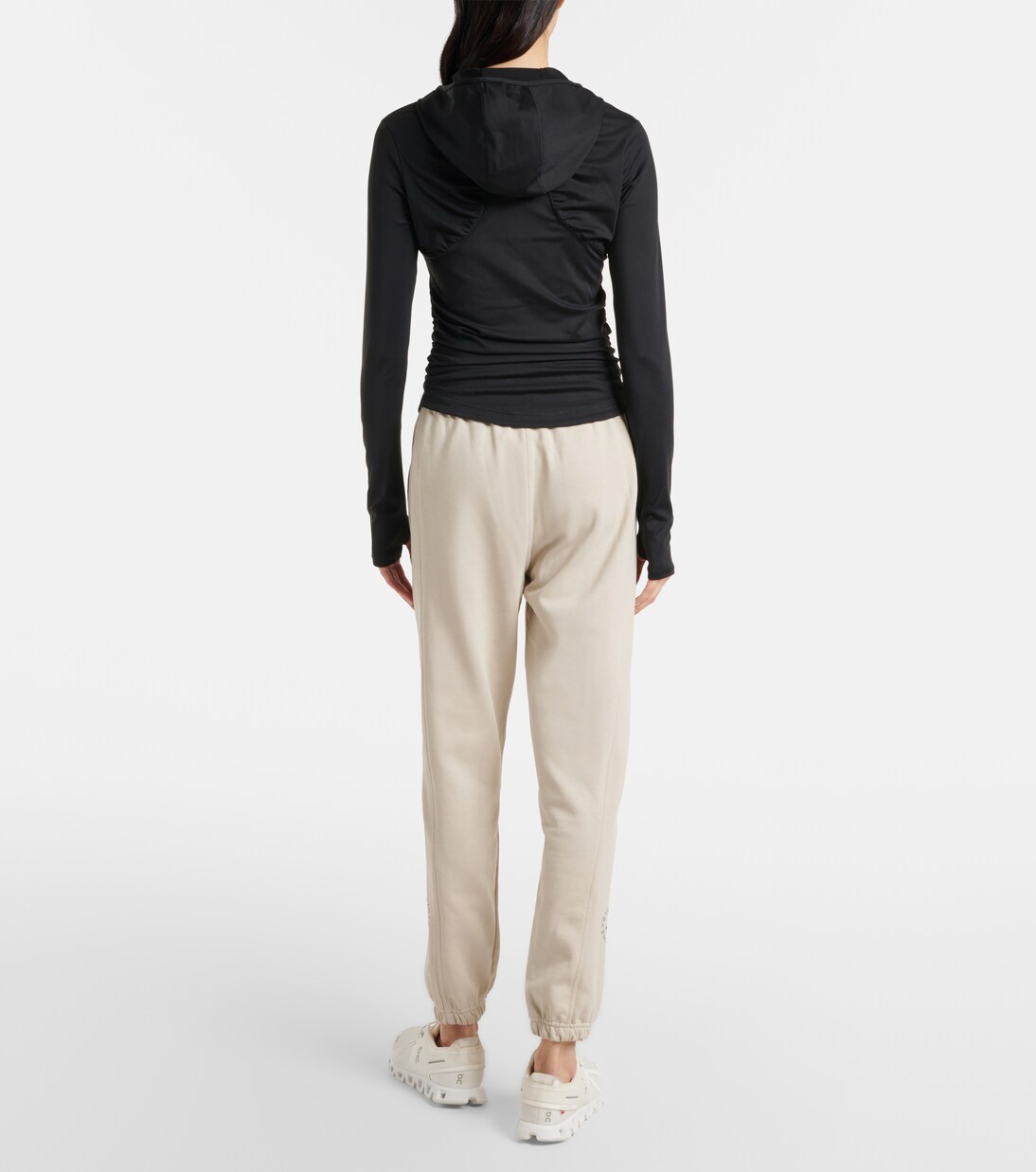 Logo hooded zip-up top | Adidas by Stella McCartney