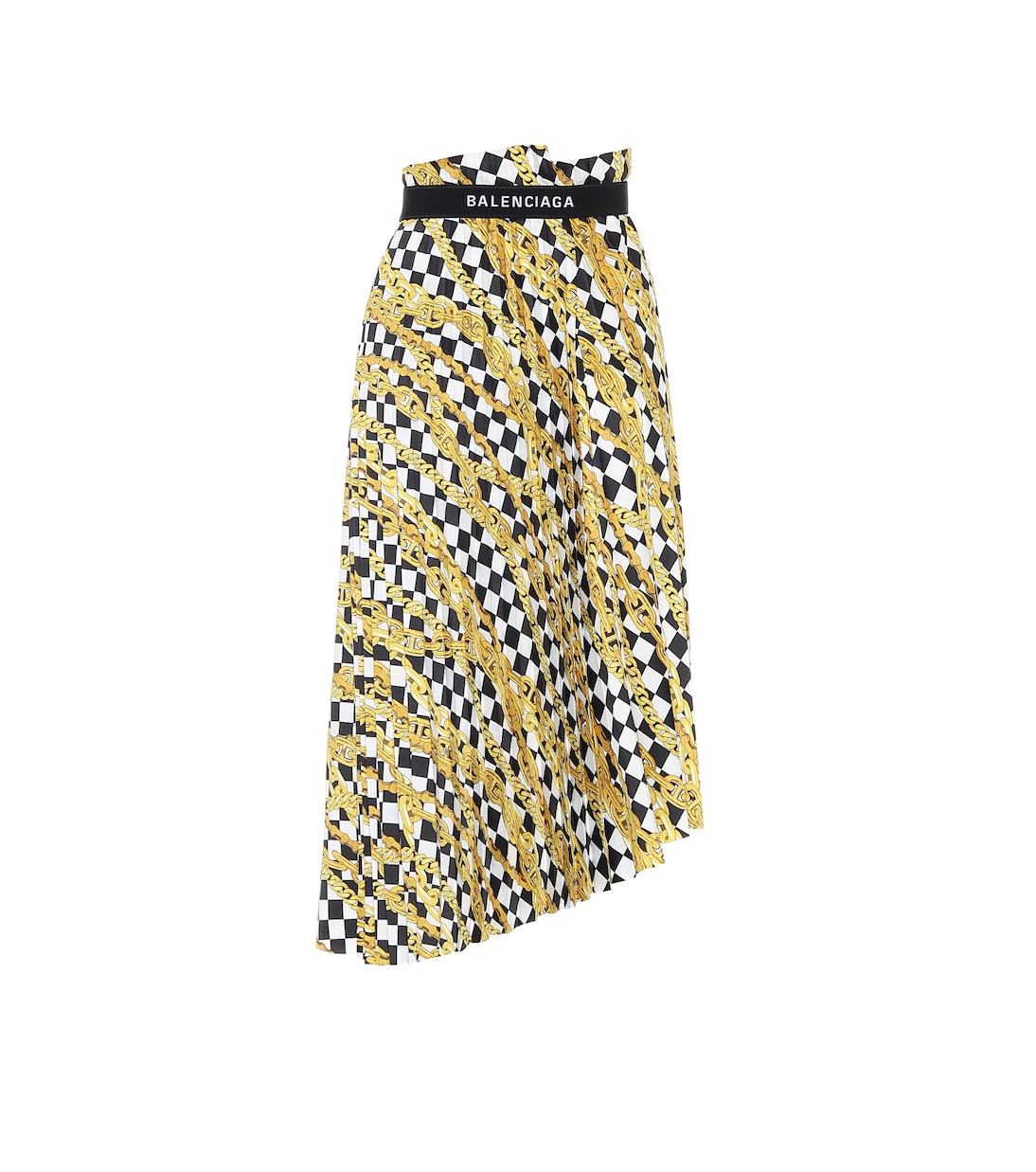 Falda midi wrap estampada | Balenciaga