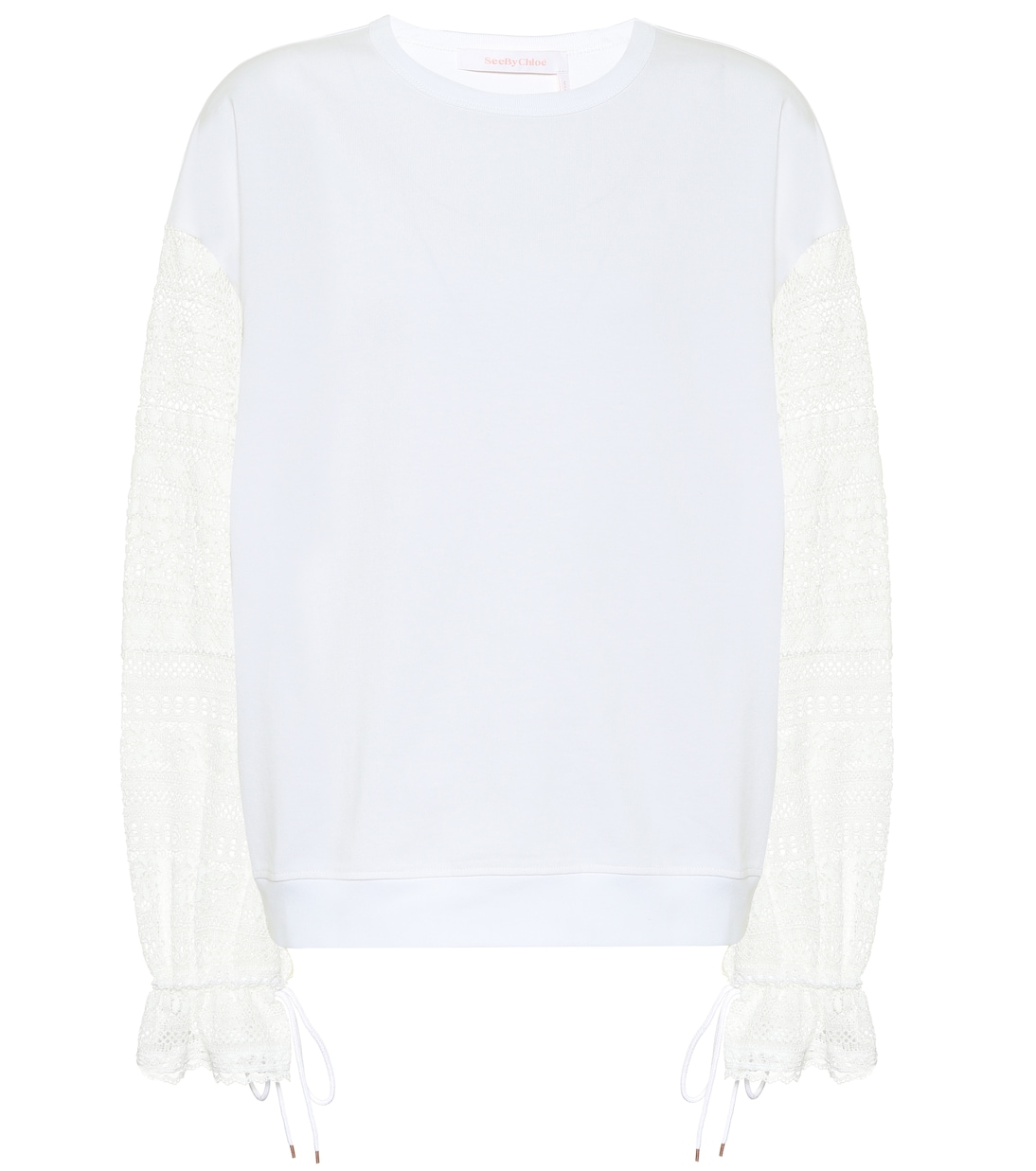 Top en coton et dentelle | See By Chloé