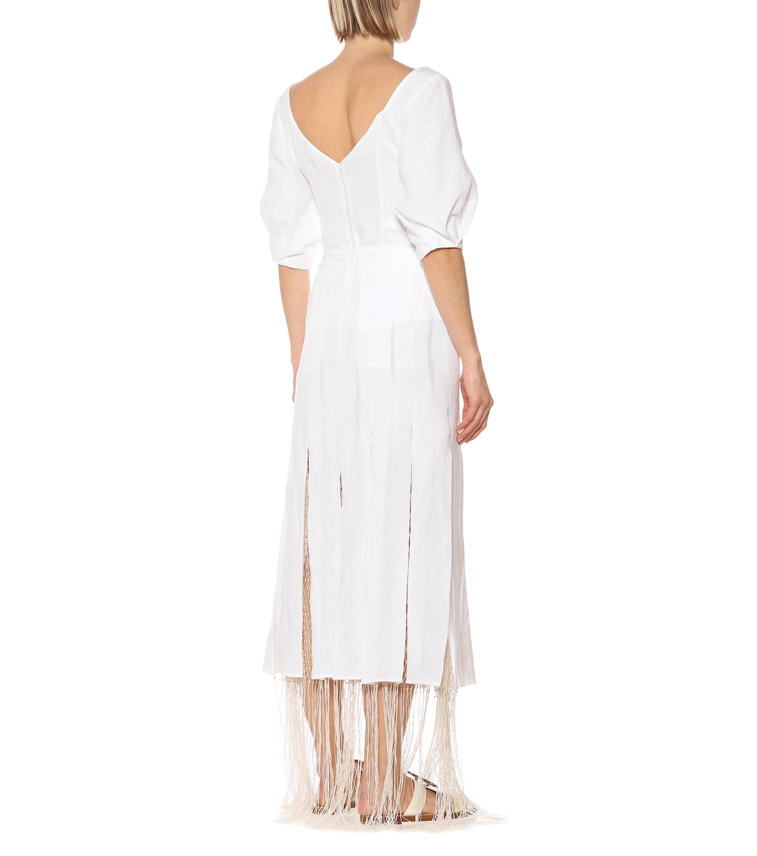 Gonna Harmonia in lino con frange | Gabriela Hearst