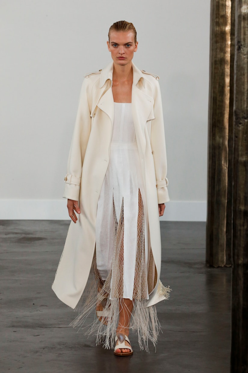Gonna Harmonia in lino con frange | Gabriela Hearst